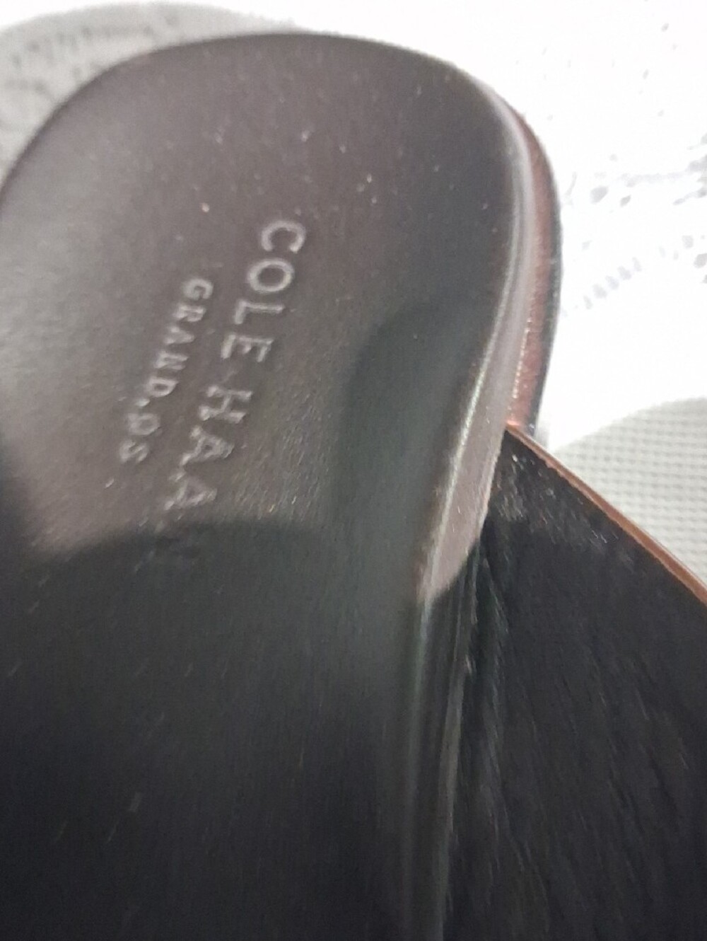 Cole Haan Brown Leather Crisscross Slide Sandals - Picture 5 of 8